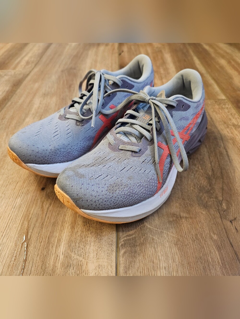 Asics Women's Road Running Shoes - Size 8 - Gray, Purple, and Coral